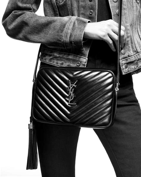 ysl black silver hardware